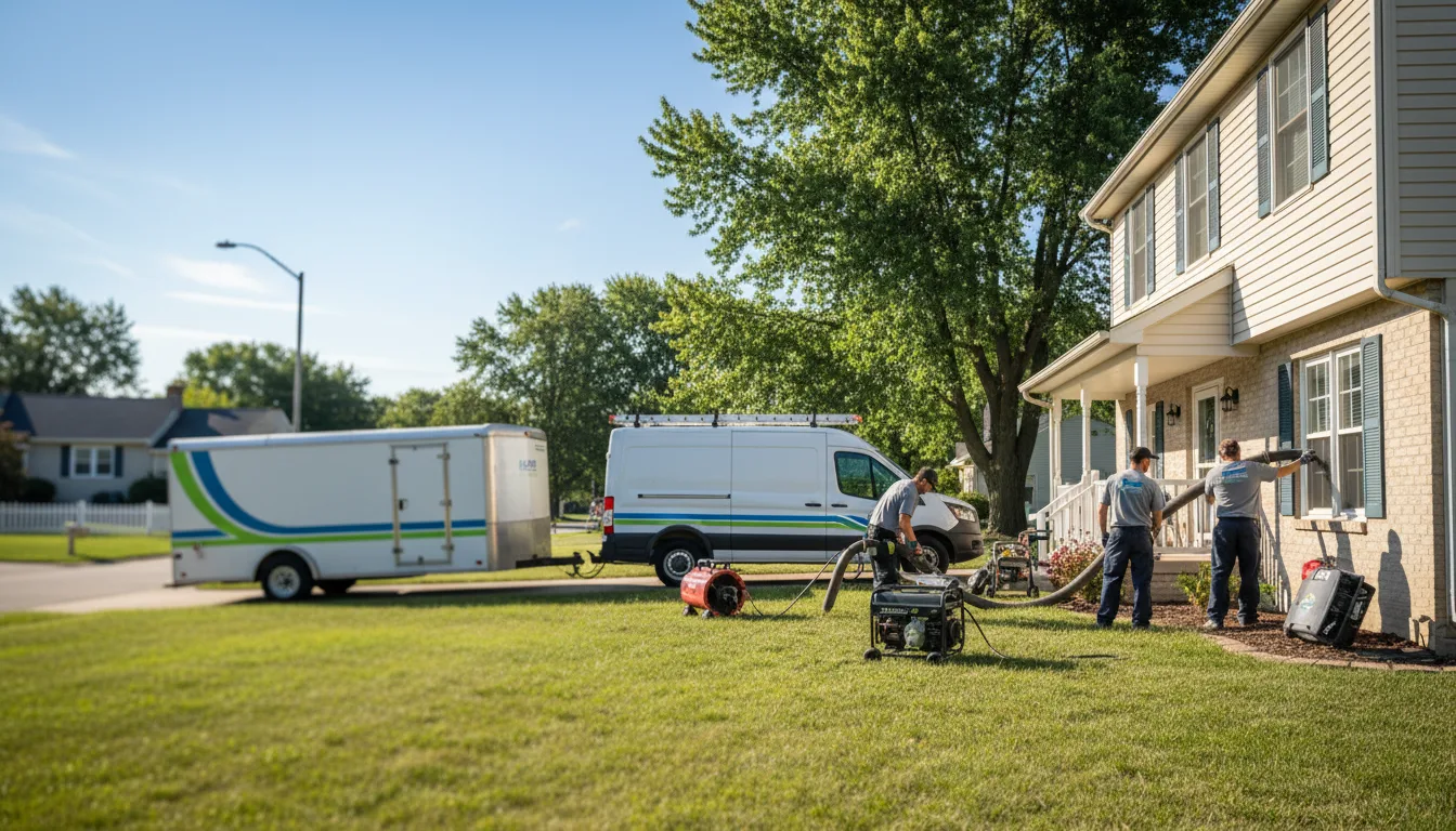 Flooded Basement Restoration And Cleanup With Repair in Speer, IL near me